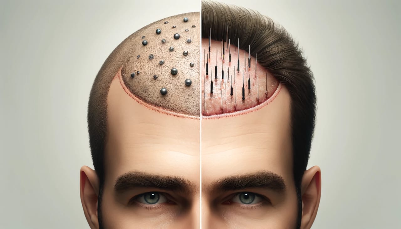 اسکالپ سر بهتر است یا کاشت مو؟