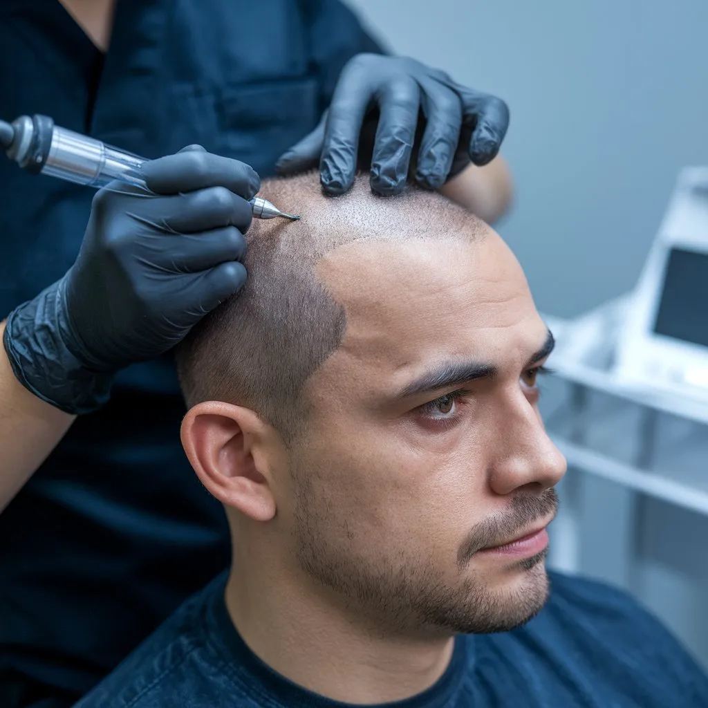 اسکالپ سر پس از کاشت مو برای افزایش تراکم و بهبود ظاهر طبیعی موها