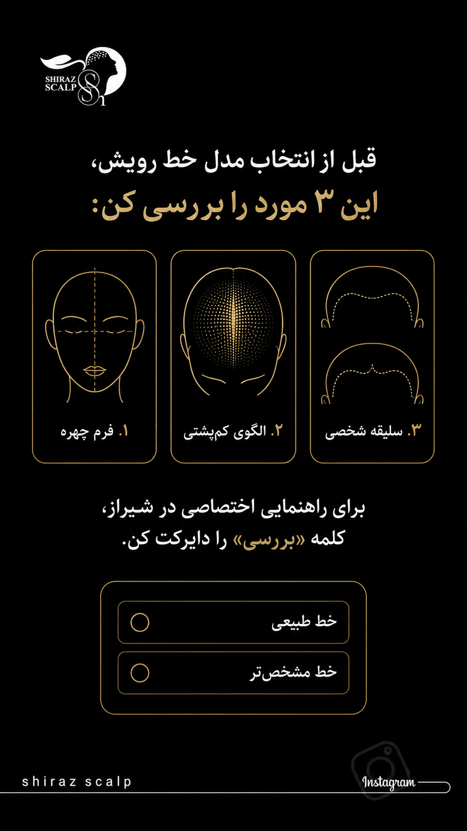 انتخاب مدل خط رویش